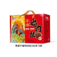 青援干煸雞肉絲180gX6瓶